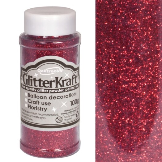 100g Burgundy Glitter Kraft Fine Glitter