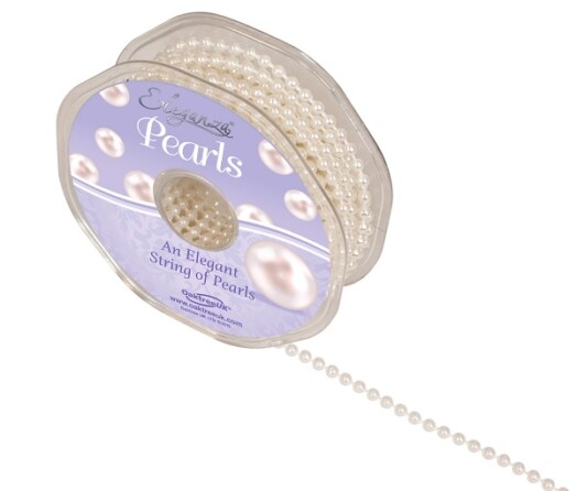 Eleganza 4mm Pearl Bead String - Ivory