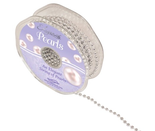 Eleganza 4mm Pearl Bead String - Silver