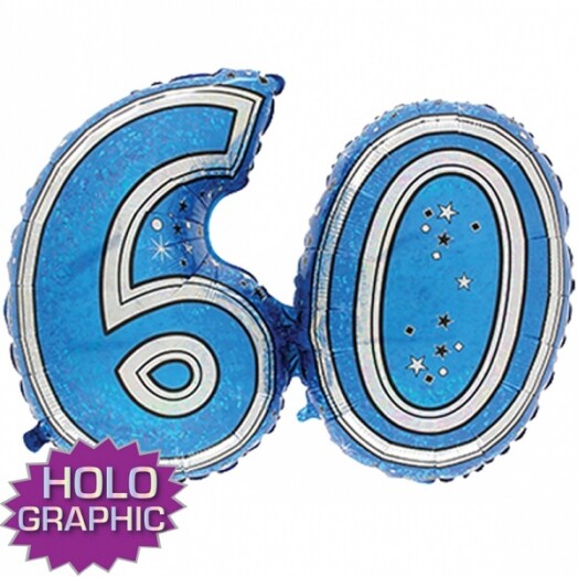 28" Fantasie Jointed Blue 60 Shape Balloon