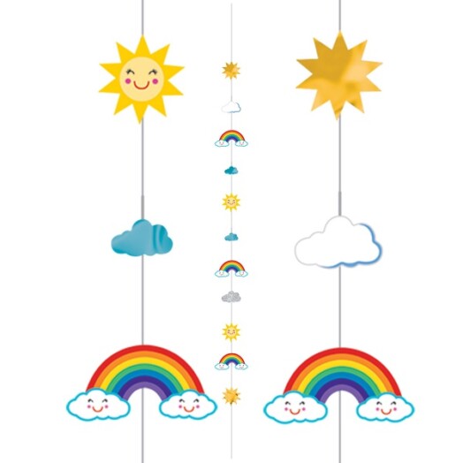 Sun/Rainbow/Cloud Balloon Fun Strings