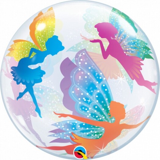 22 Inch Magical Fairies & Sparkles Bubble Balloon