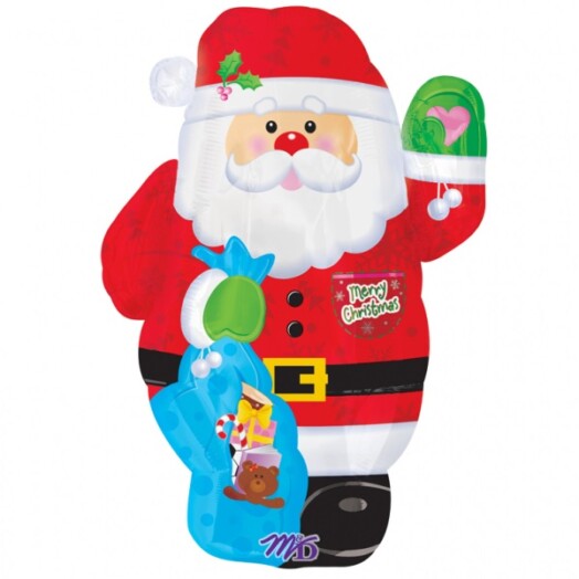 Santa Junior Shaped Foil Balloon