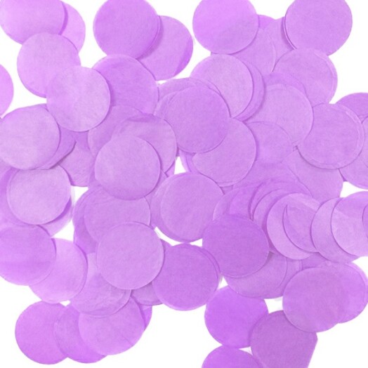 100g Lilac Round Tissue Paper Confetti - 15mm