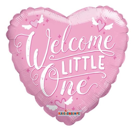 18" Welcome Little One Pink Foil Balloon