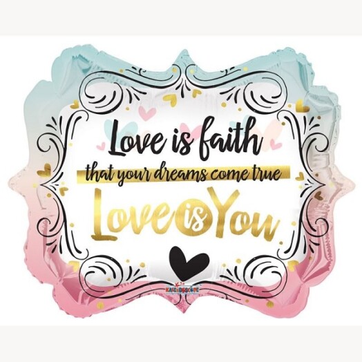 18 Inch Love is You Foil Balloon