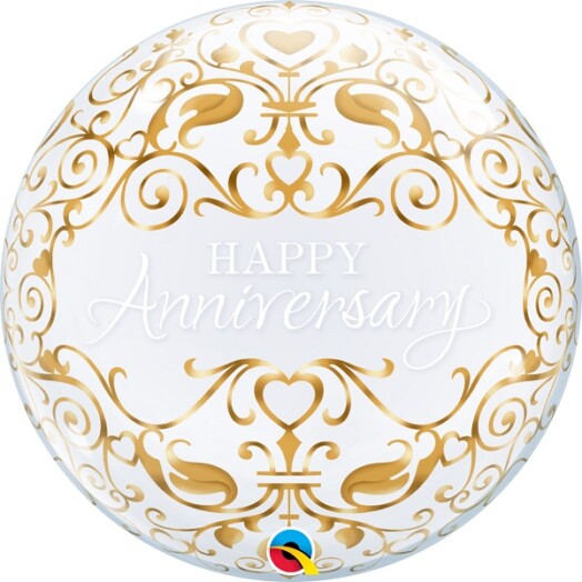 22" Deco Bubble - Anniversary Classic Balloon