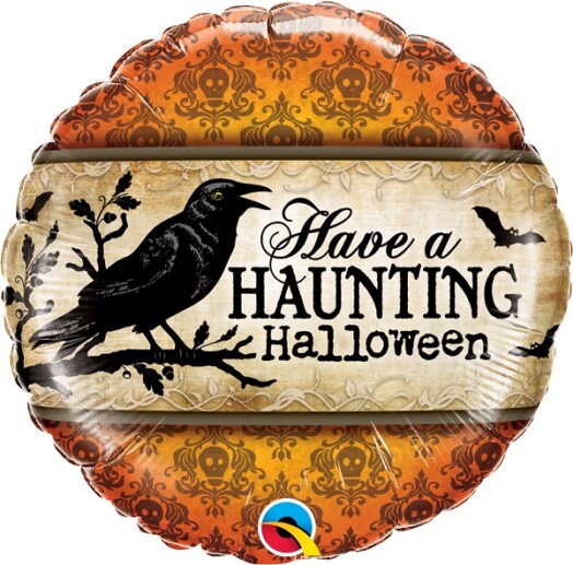 18 Inch Have A Haunting Halloween Foil Balloon