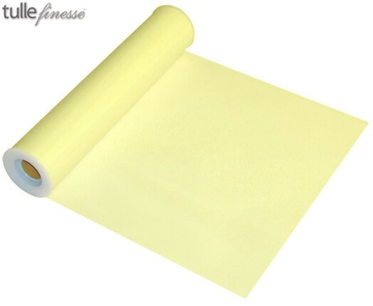 12 Inch x 25yds Tulle Finesse Yellow