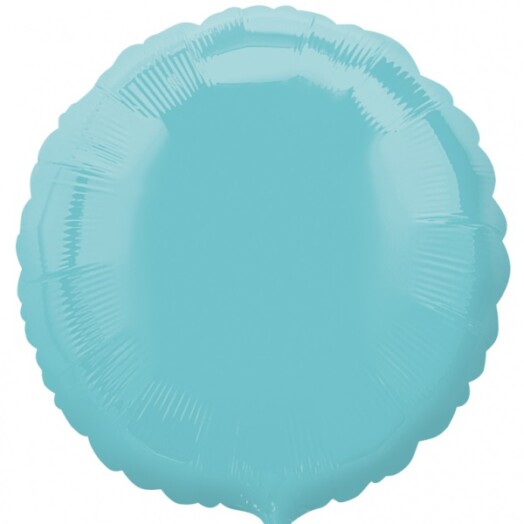 Unpackaged 18" Round Foil Balloon - Robin's Egg Blue