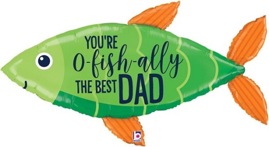 OFishally Best Dad Super Shape Foil Balloon