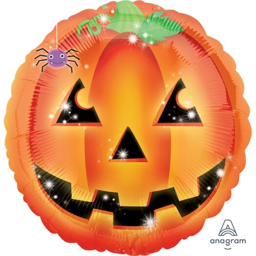 17 Inch Playful Pumpkin Foil Balloon