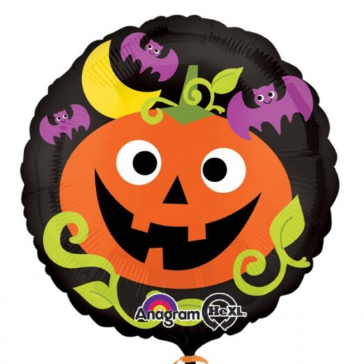 17 Inch Pumpkin Time Foil Balloon