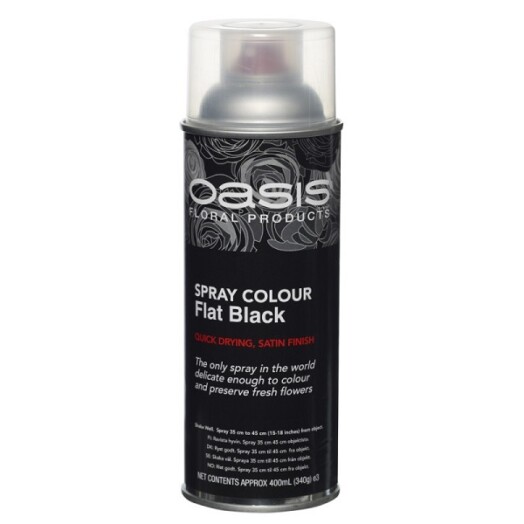 400ml Florist Spray Paint - Flat Black