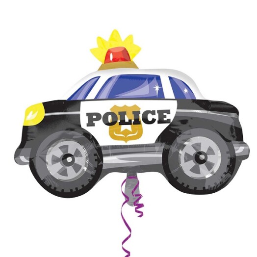 Police Car Junior Shaped Foil Balloon