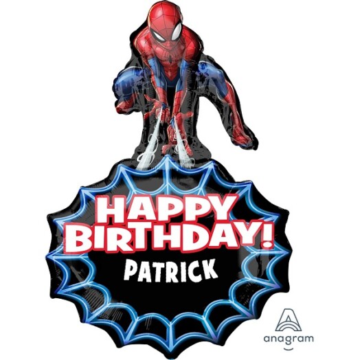 Spider-Man Personalised Super Shape Foil Balloon