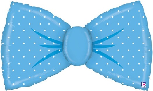 Blue Bowtie Super Shape Foil Balloon