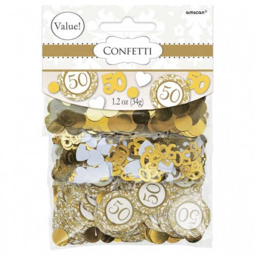 50th Anniversary Gold Mix Confetti