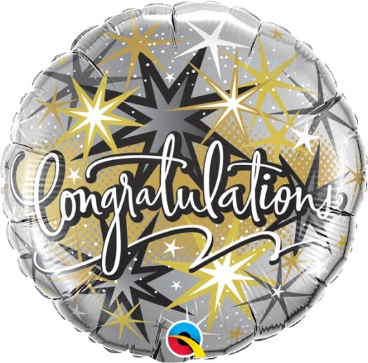 18" Congratulations Elegant Foil Balloon