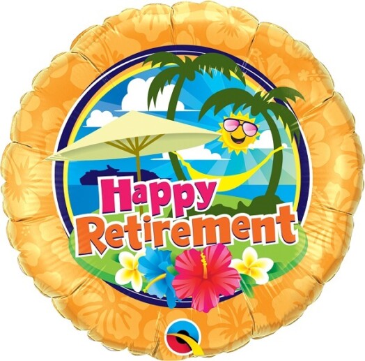 18" Retirement Sunshine Foil Balloon