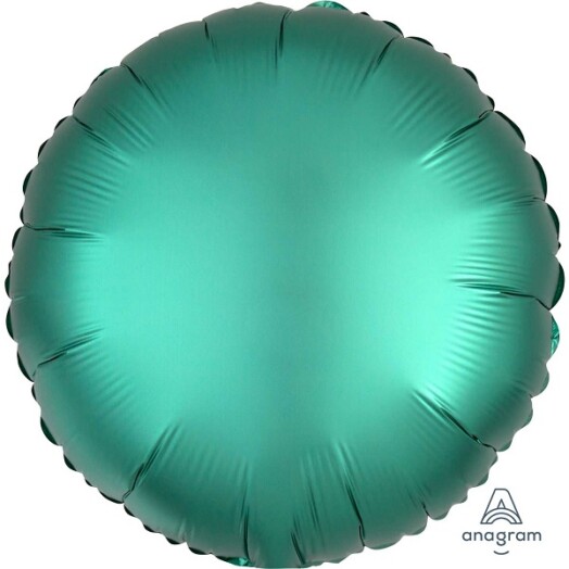 Unpackaged 18" Satin Luxe Round Foil Balloon - Jade