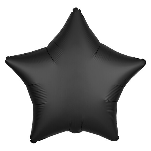 Unpackaged 19" Satin Luxe Star Foil Balloon - Onyx