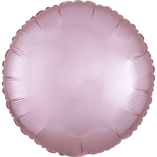 Unpackaged 18" Satin Luxe Round Foil Balloon - Pastel Pink