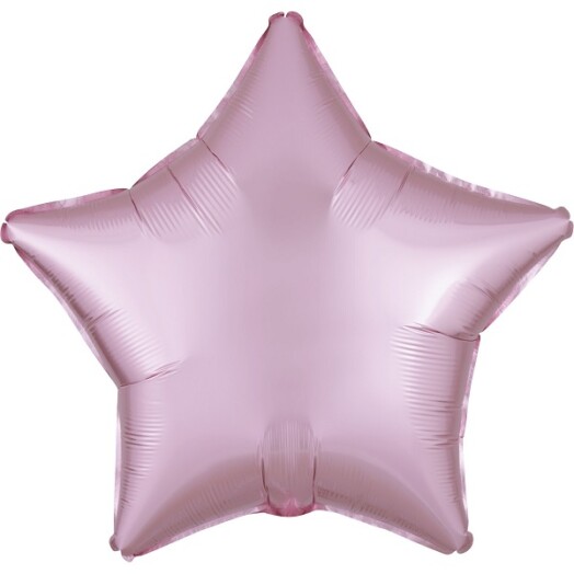 Unpackaged 19" Satin Luxe Star Foil Balloon - Pastel Pink