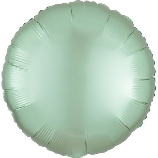 Unpackaged 18" Satin Luxe Round Foil Balloon - Mint Green