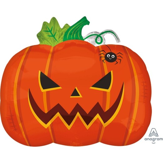 Junior Shape Frightful Pumpkin Foil Balloon