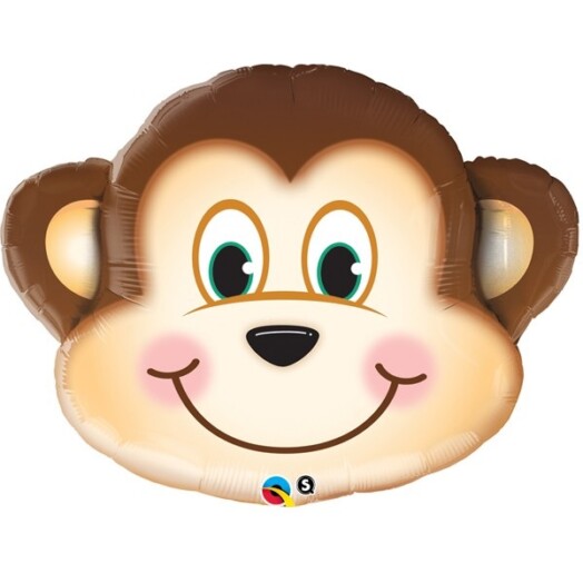 Unpackaged 14 Inch Mini Mischievous Monkey Foil Balloon