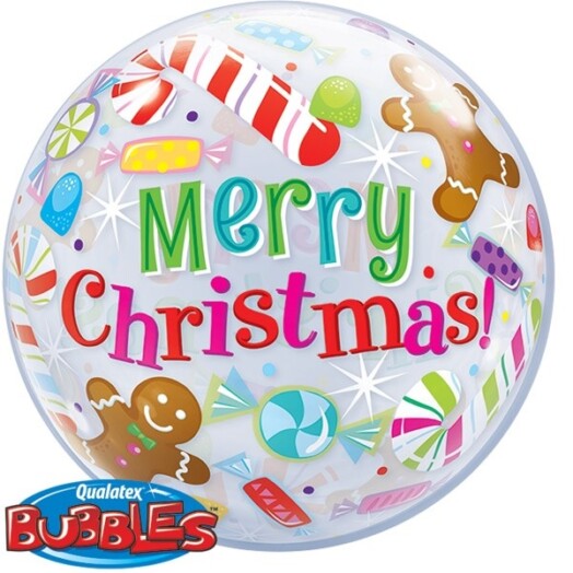 22 Inch Candies & Treats Christmas Bubble Balloon