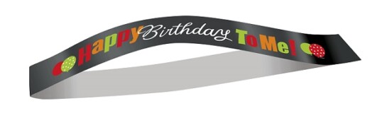 Birthday Cheer Satin Sash