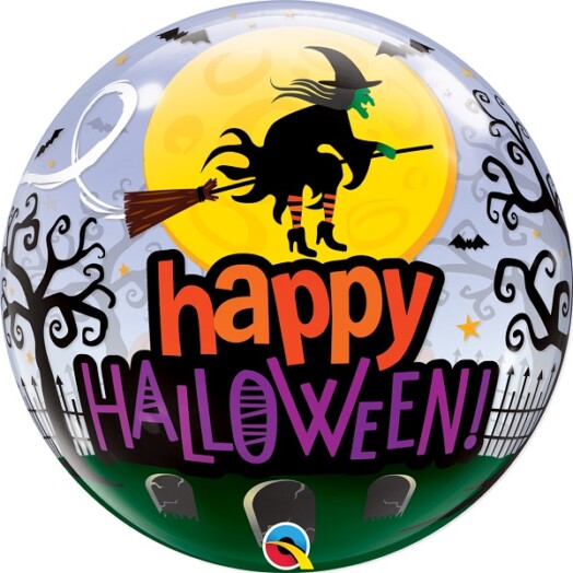 22 Inch Halloween Witch Haunting Bubble Balloon