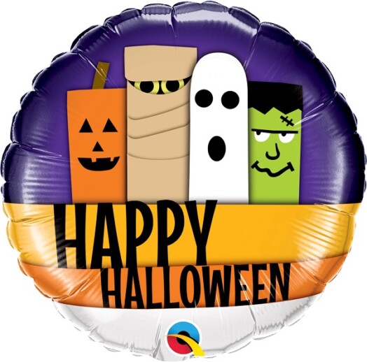 18 Inch Halloween Line-Up Foil Balloon