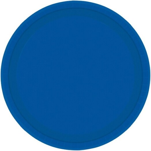 Paper Plates - Bright Royal Blue