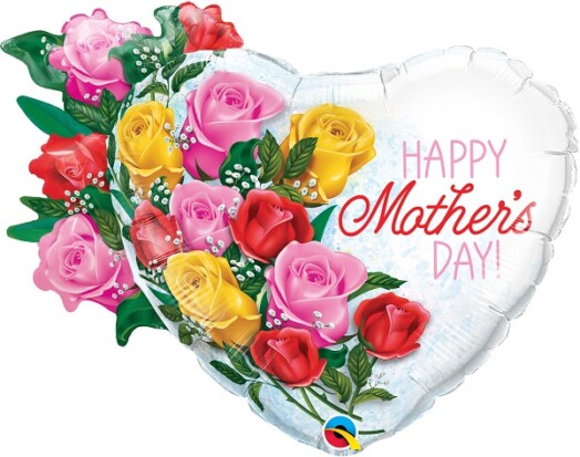 Mother's Day Rose Bouquet Super Shape Foil Balloon