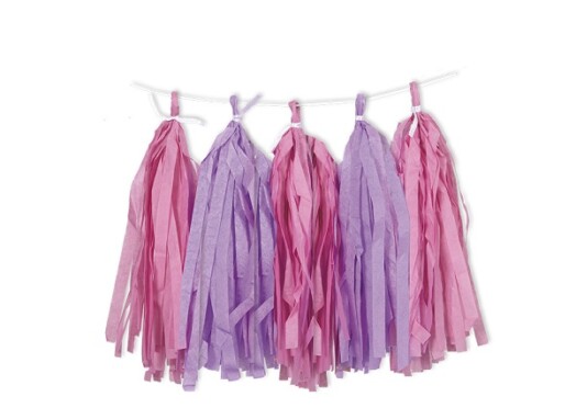 Tassel Garland - Pink/Purple