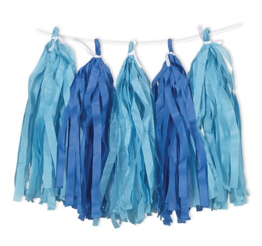 Tassel Garland - Royal Blue/Light Blue