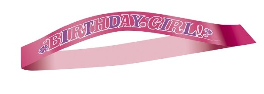 Birthday Girl Satin Sash