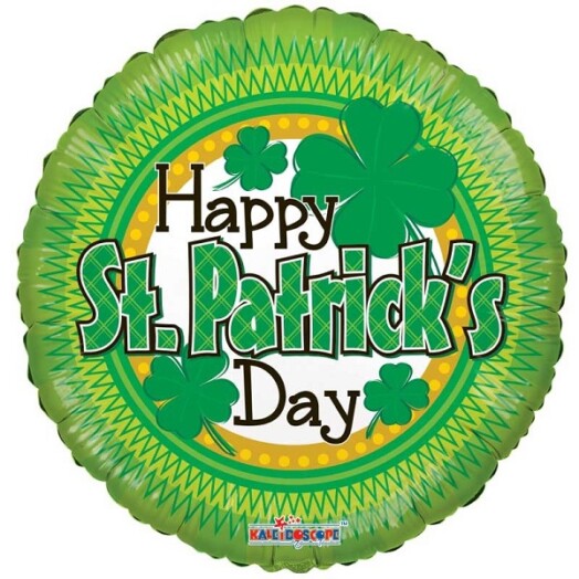 18" St Patrick's Day Shamrock Foil Balloon