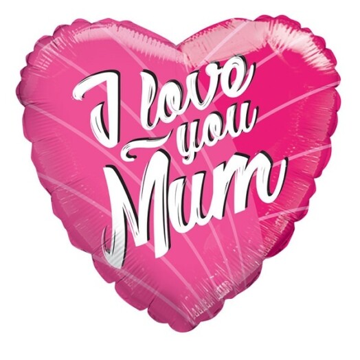 18" I Love You Mum Foil Balloon