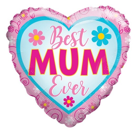 18" Best Mum Ever Foil Balloon