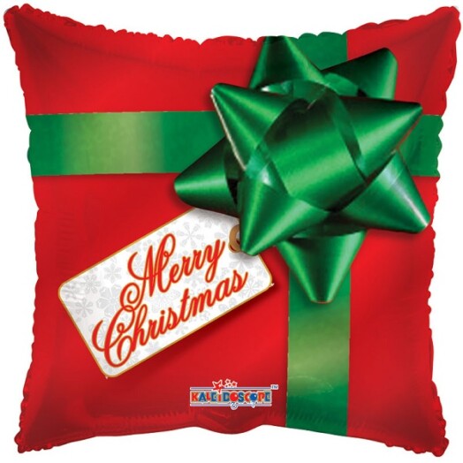 18" Merry Christmas Gift Foil Balloon