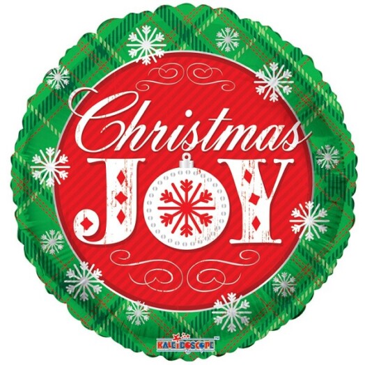 18" Christmas Joy Foil Balloon