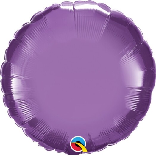 Unpackaged 18" Chrome Purple Round Foil Balloon