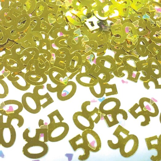 14g 50th Gold Anniversary Confetti