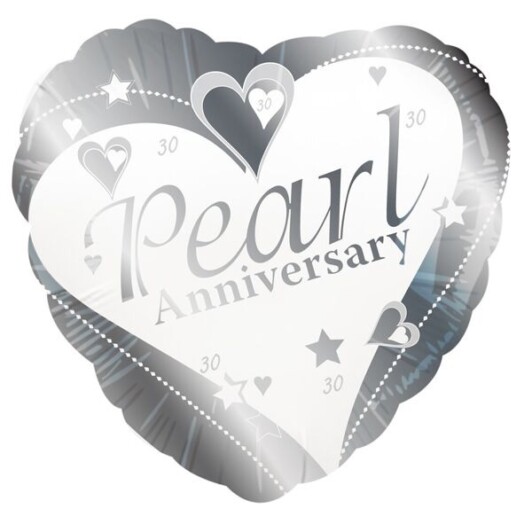 18" Pearl Anniversary Foil Balloon