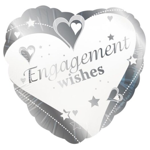 18" Engagement Wishes Foil Balloon