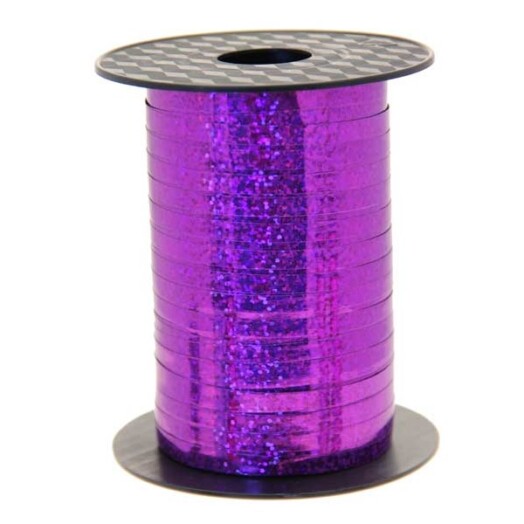 5mm Holographic Purple Curling Ribbon